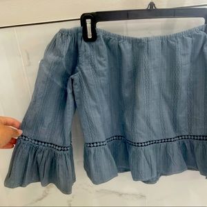 100% cotton off the shoulder top